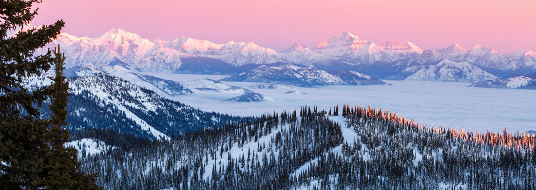 Noah Jigsaw Puzzle Glacier National Park Pink Mountain Sunset panorama 1000 pieces