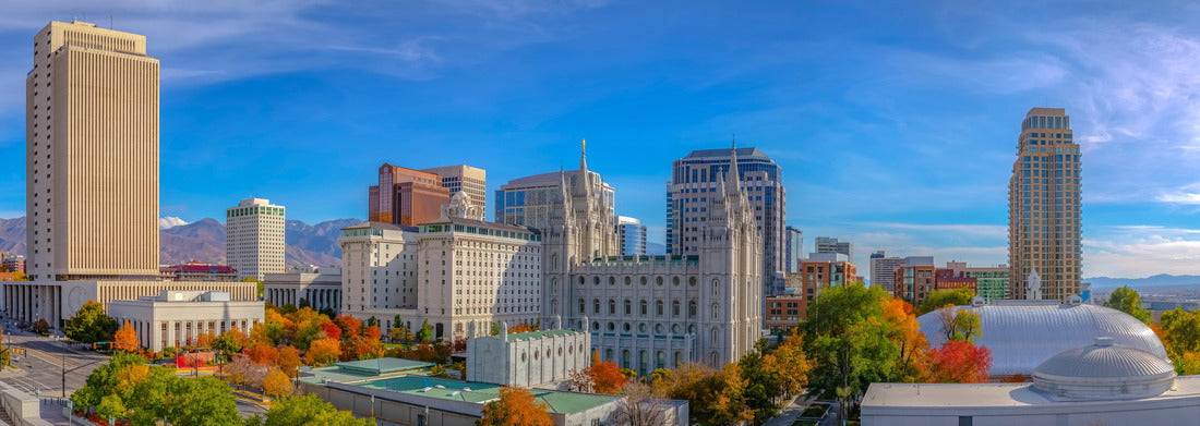 Noah Jigsaw Puzzle The historic Temple Square in Salt Lake City Utah panorama 1000 pieces