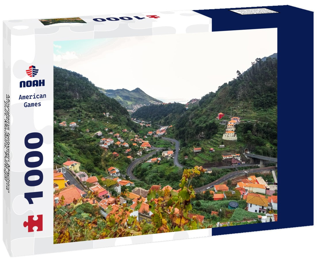 Noah Jigsaw Puzzle Mountains between Machico and Santo António da Serra, port, Madeira, Portugal 1000 pieces