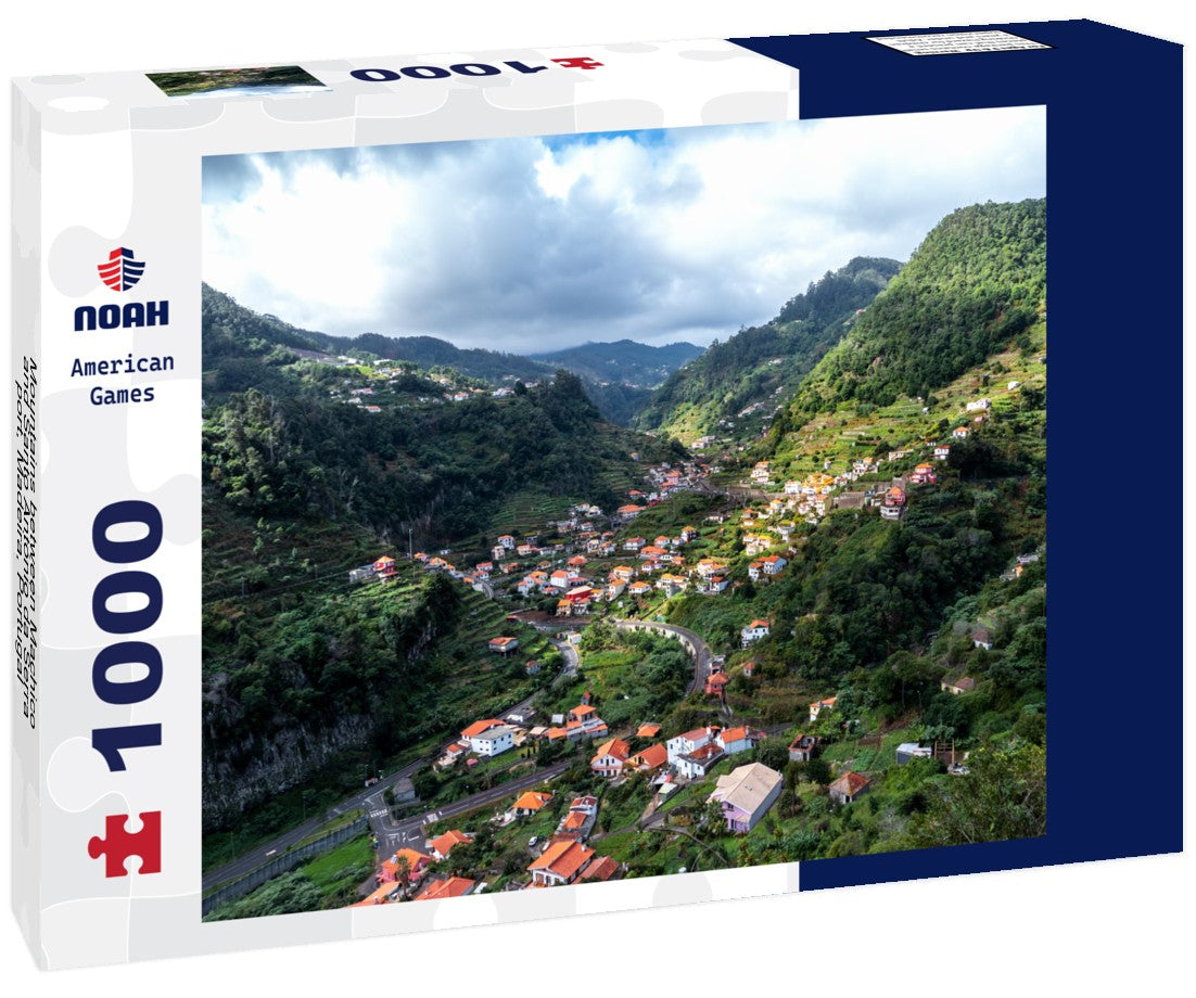 Noah Jigsaw Puzzle Mountains between Machico and Santo António da Serra, port, Madeira, Portugal 1000 pieces