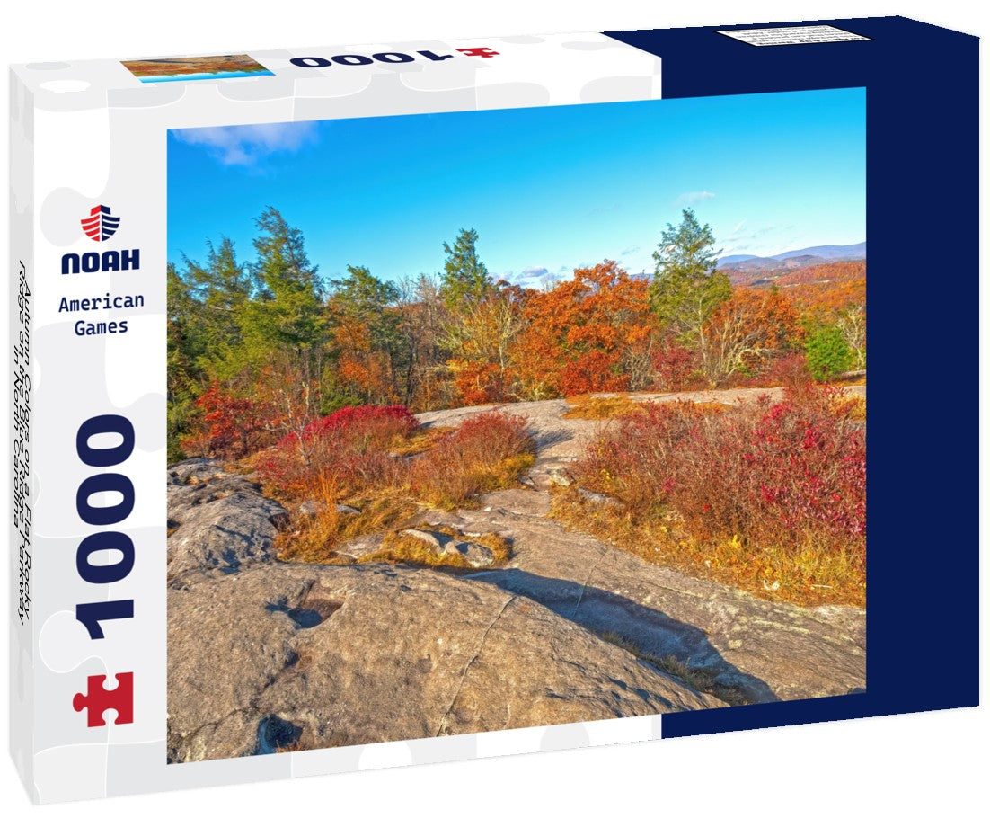 Noah Jigsaw Puzzle Autumn Colors on a Flat Rocky Ridge on the Blue Ridge Parkway in North Carolina 1000 pieces