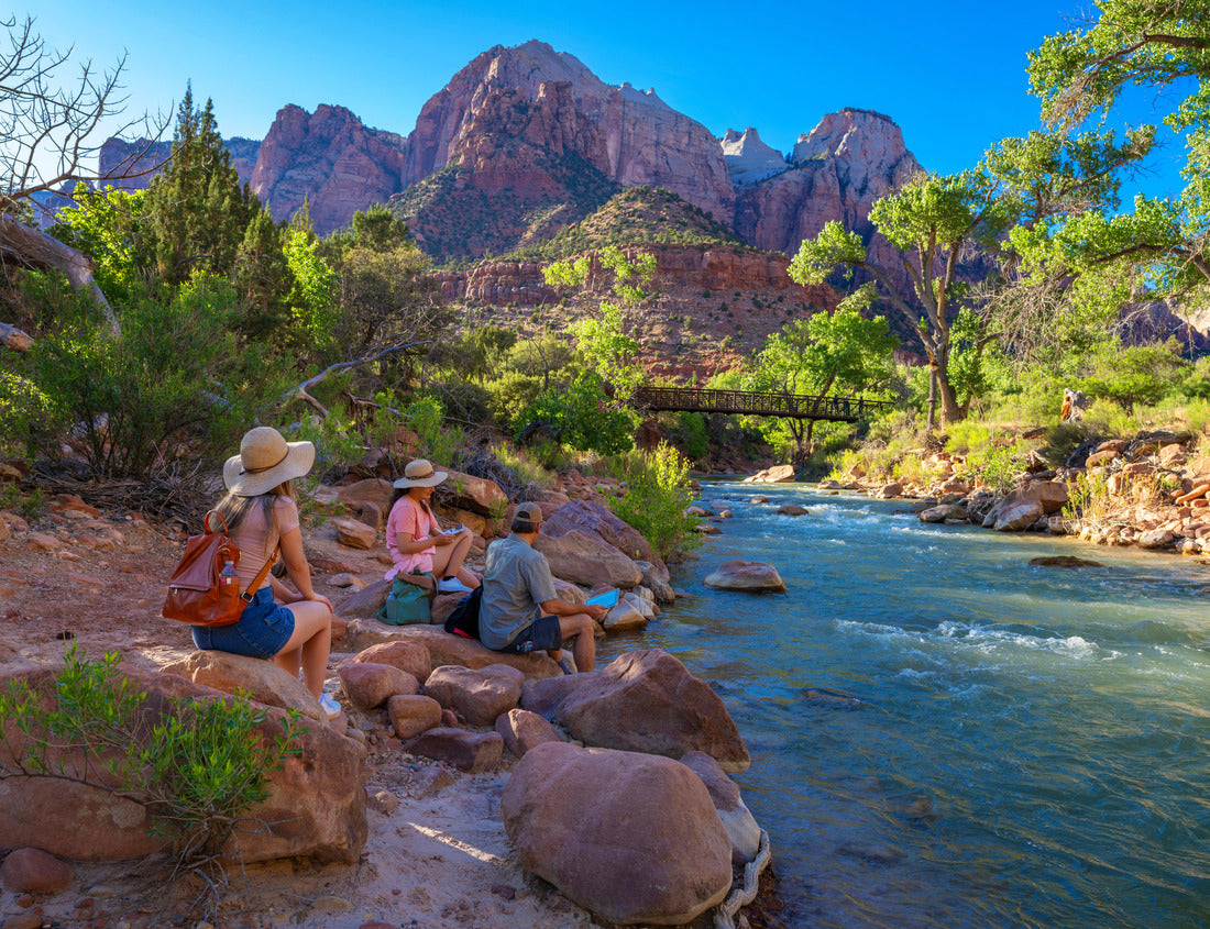 Noah Jigsaw Puzzle Virgin River. Pa'rus Trail. Zion National Park, Springdale, Utah, USA 1000 pieces