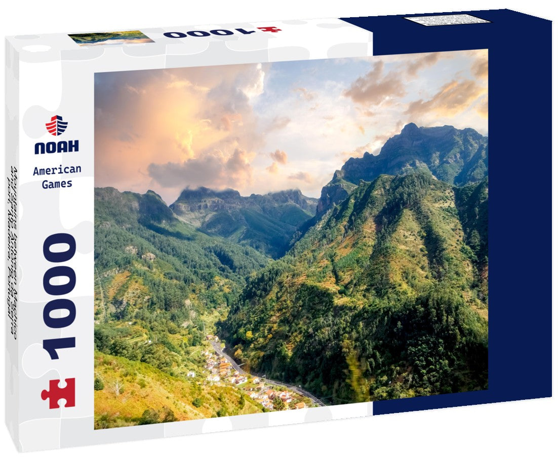 Noah Jigsaw Puzzle Mountains between Machico and Santo António da Serra, port, Madeira, Portugal 1000 pieces