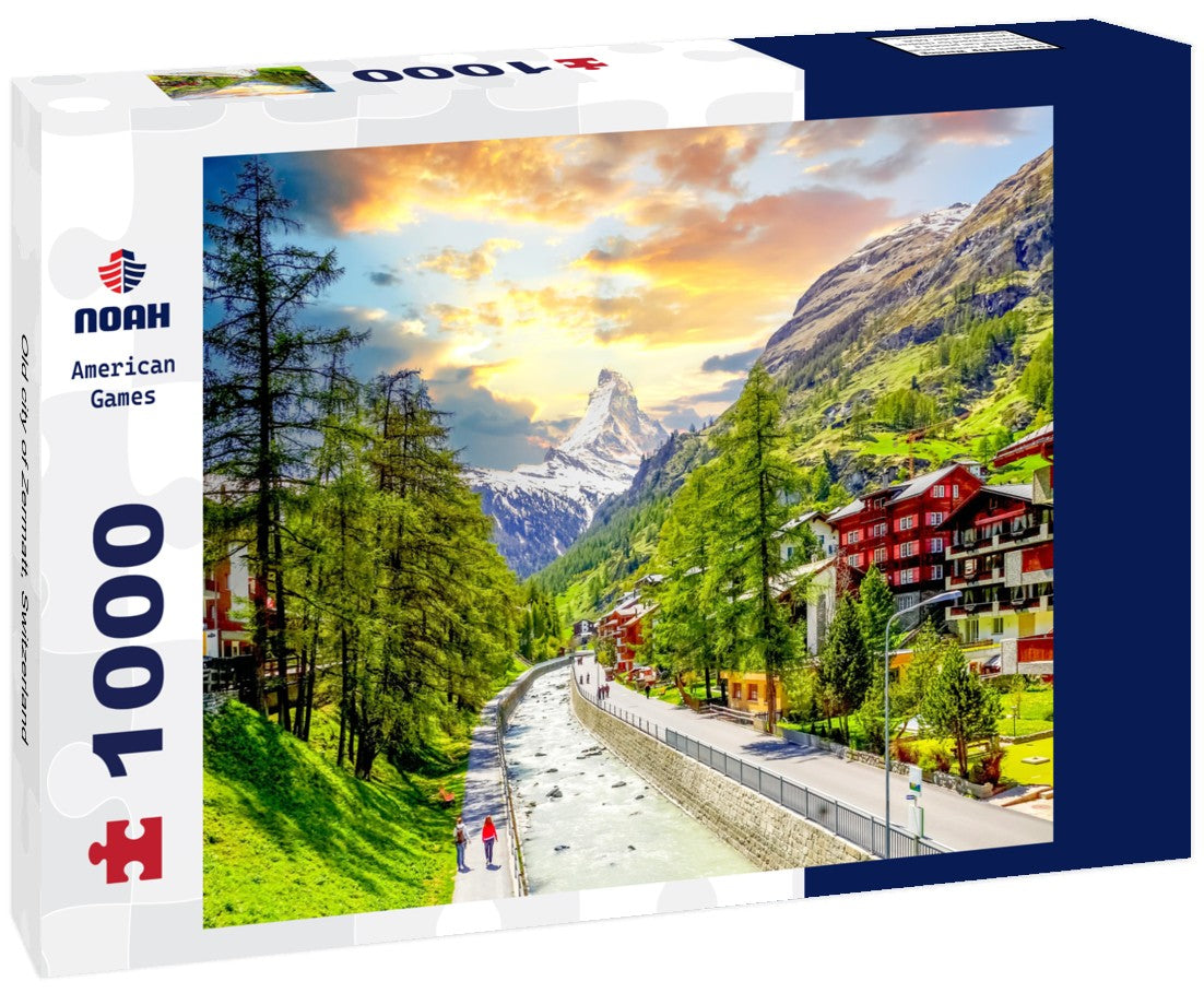 Old city of Zermatt, Switzerland 1000pc Puzzle