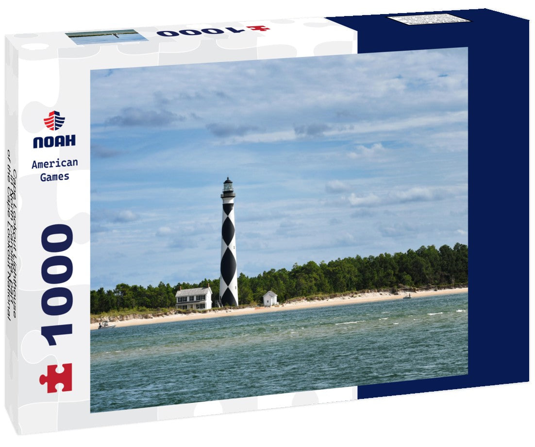 Noah Jigsaw Puzzle Cape Lookout Lighthouse in North Carolina, part of the Cape Lookout National Seashore Park 1000 pieces