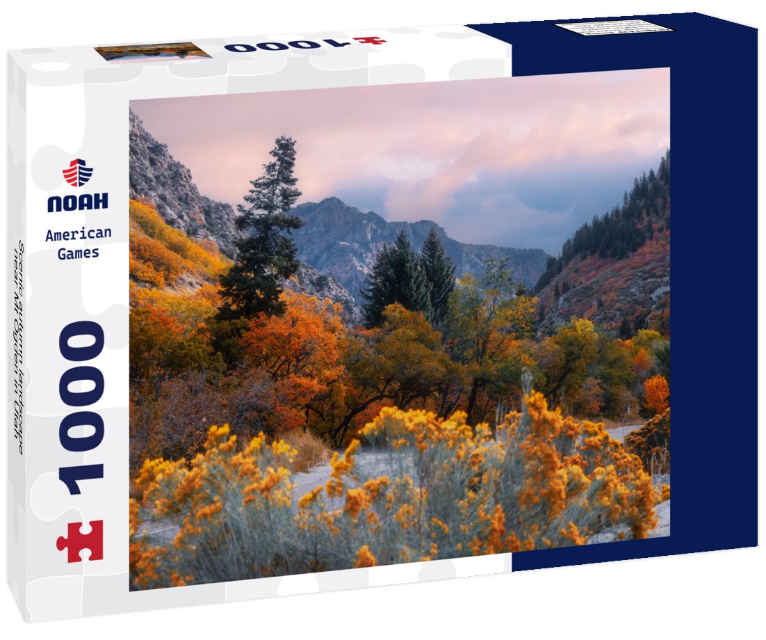 Scenic autumn landscape near Mt Ogden in Utah 1000pc Puzzle
