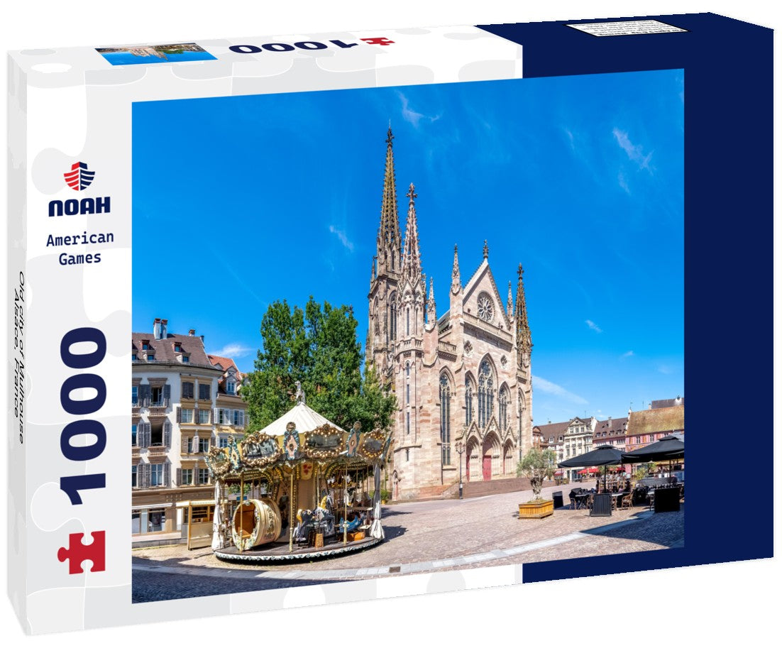 Old city of Mulhouse, Alsace, France 1000pc Puzzle