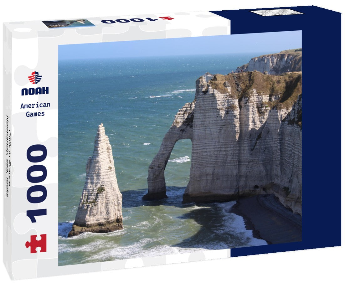 Noah Jigsaw Puzzle Cliffs in France, Normandy, sea, rocks 1000 pieces