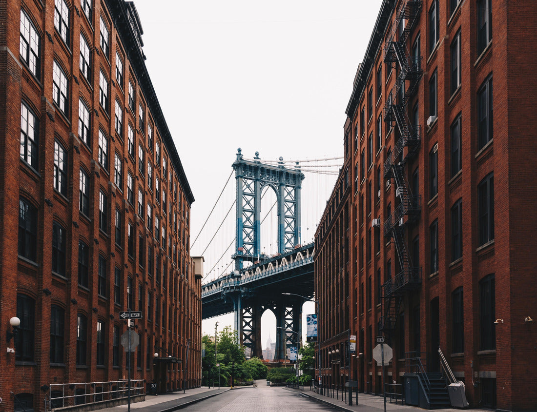 Noah Jigsaw Puzzle Manhattan Bridge at Brooklyn street New York city US 1000 pieces