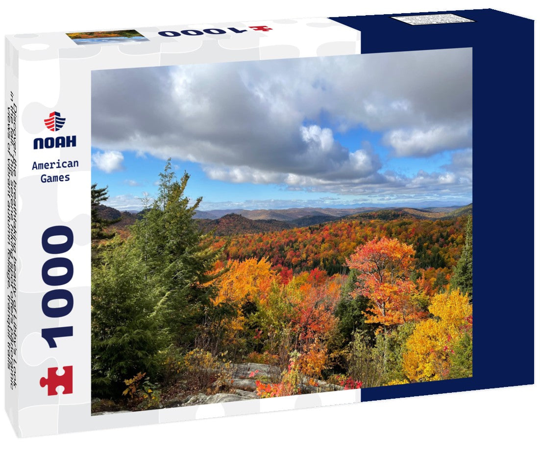 Noah Jigsaw Puzzle Discover the breathtaking beauty of Libby's Look in the fall. This serene hiking spot offers panoramic views of vibrant autumn foliage, tranquil trails, and a perfect escape into Vermont 1000 pieces