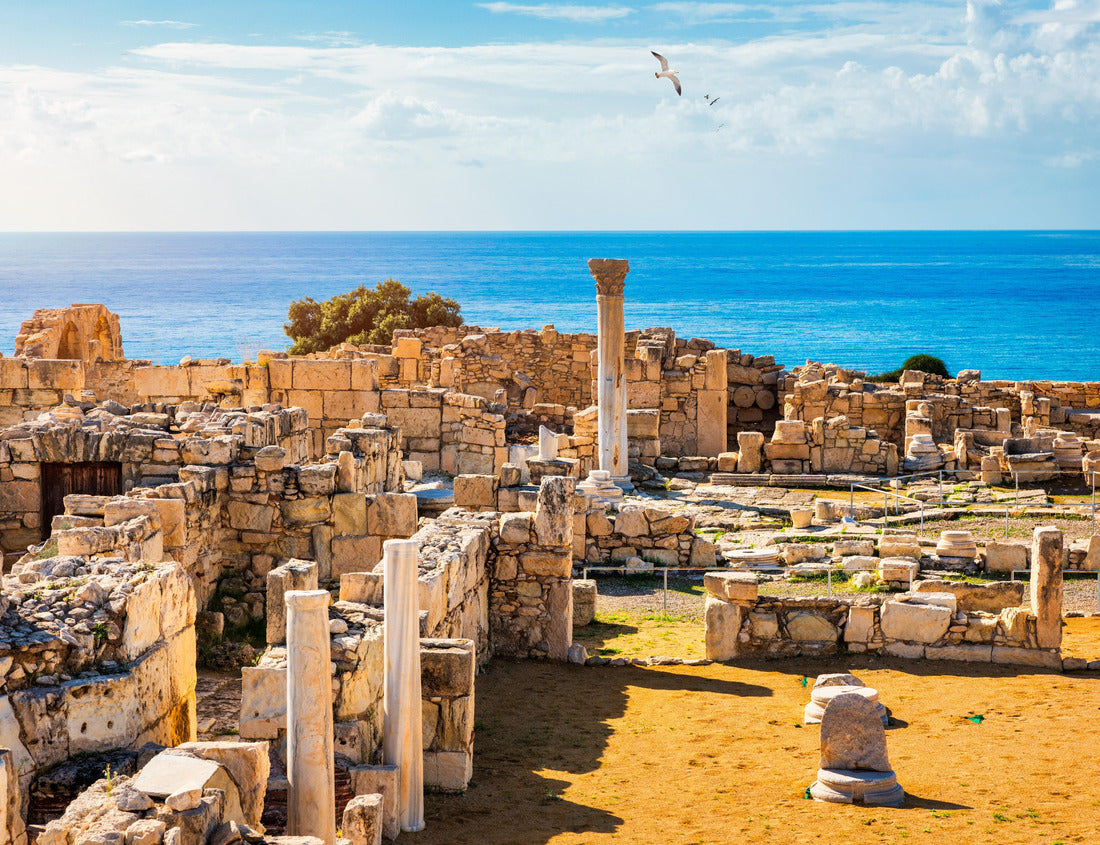 ?ourion ancient ruins of the ancient city. Achilles' House Kourio Basilica at The Sanctuary of Apollo at the Kourion World Heritage Archaeological site near Limassol (Lemesos), Cyprus 1000pc Puzzle