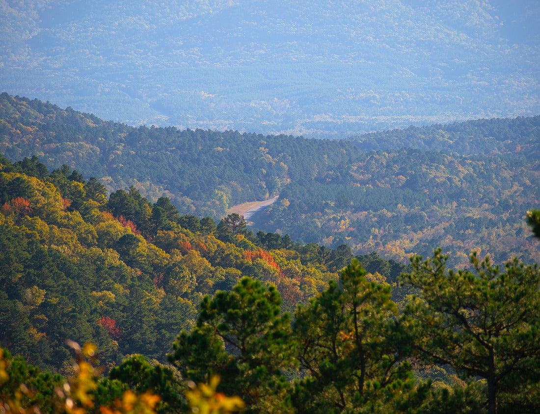 Noah Jigsaw Puzzle Autumn colors pop in the Ouachita Mountains of Oklahoma and Arkansas along the Talimena Scenic Drive 1000 pieces