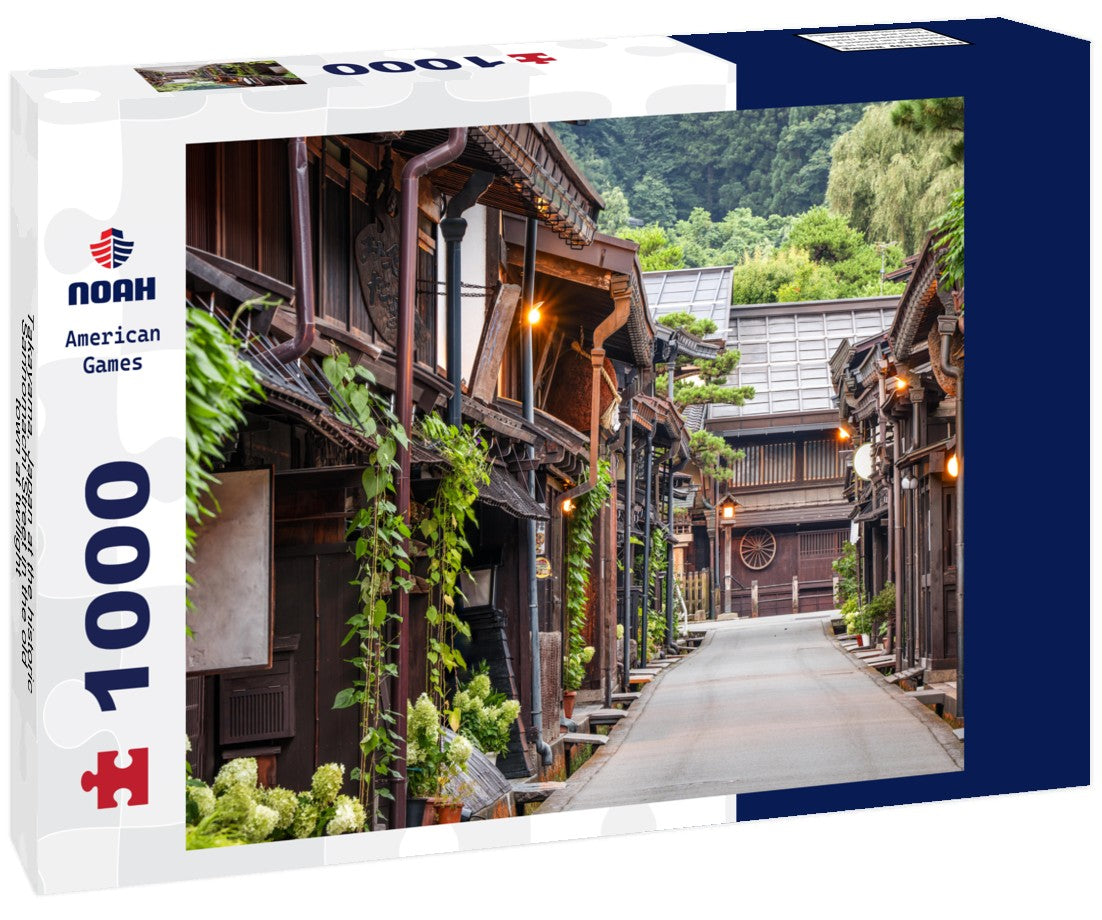 Takayama, Japan at the historic Sannomachi Street in the old town at twilight 1000pc Puzzle