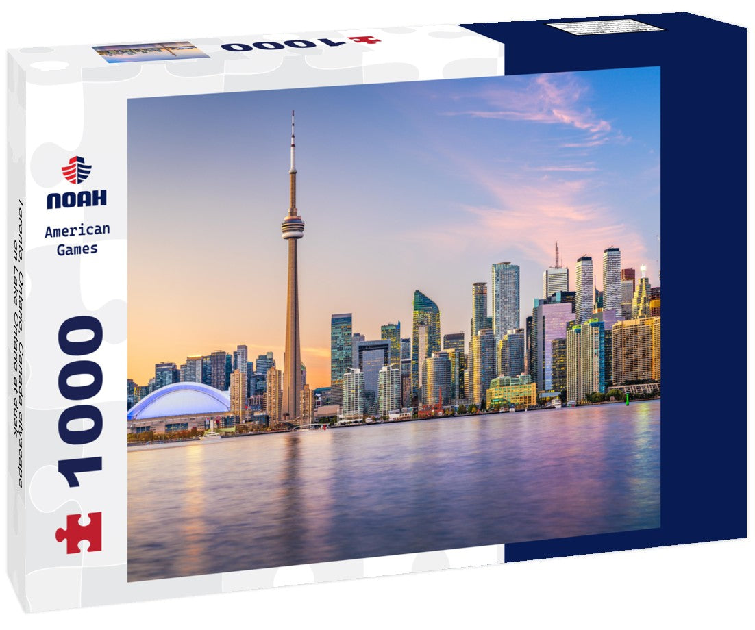 Toronto, Ontario, Canada cityscape on Lake Ontario at dusk 1000pc Puzzle