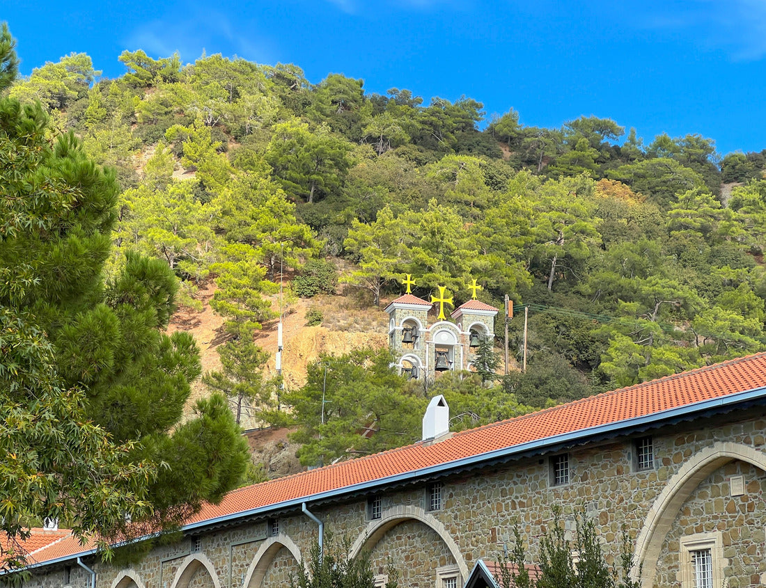 Noah Jigsaw Puzzle Buildings of Kykkos Monastery in the Troodos Mountains in Cyprus. Near the village of Milikuri 1000 pieces