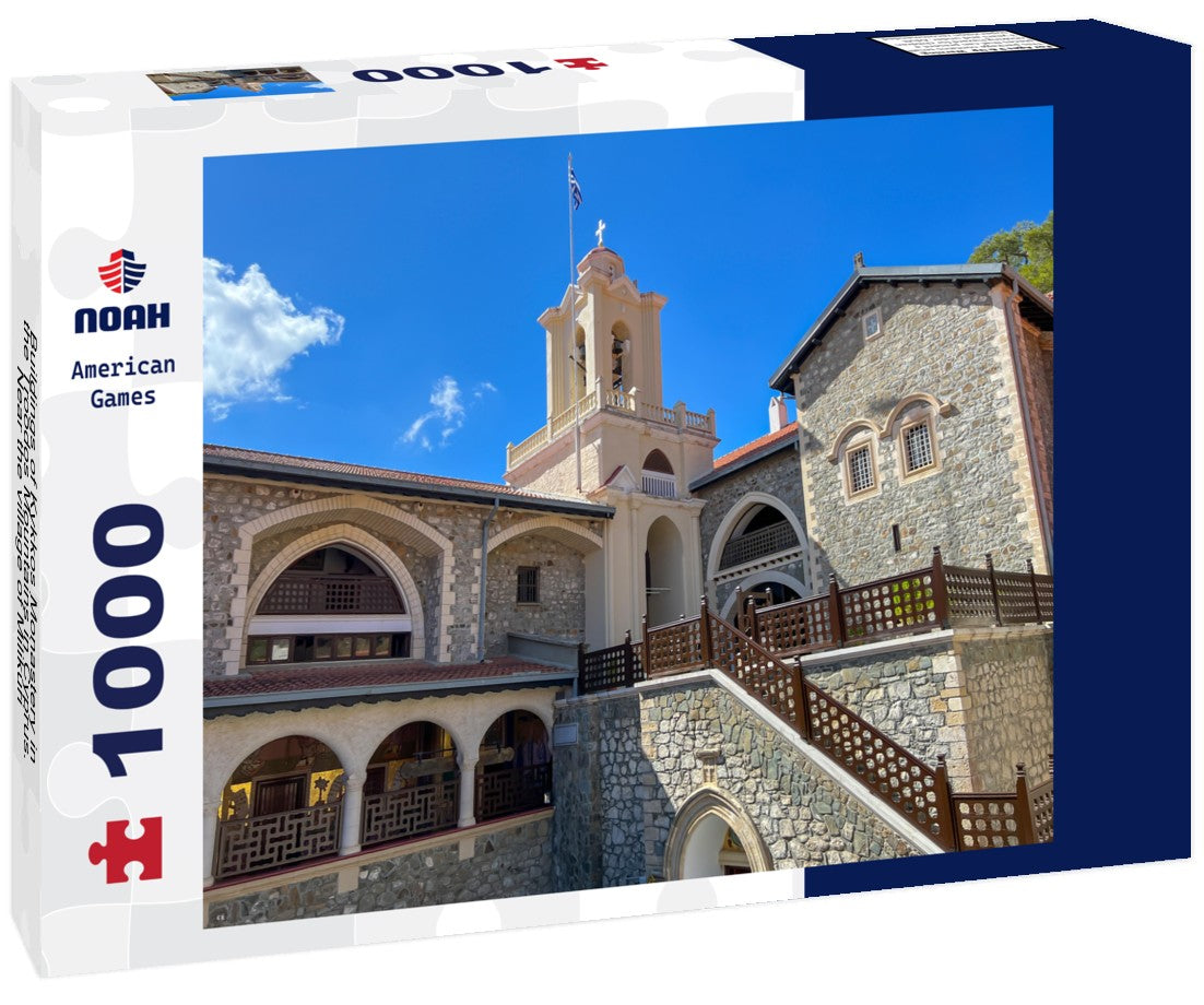 Noah Jigsaw Puzzle Buildings of Kykkos Monastery in the Troodos Mountains in Cyprus. Near the village of Milikuri 1000 pieces