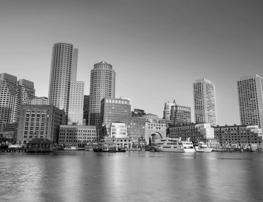 Noah Jigsaw Puzzle Kansas City. Image of the Kansas City skyline at twilight in black white 1000 pieces