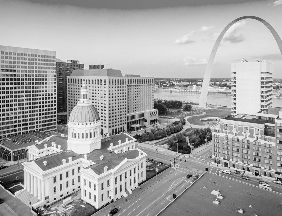 Noah Jigsaw Puzzle Downtown Charlotte, North Carolina, USA skyline in black white 1000 pieces