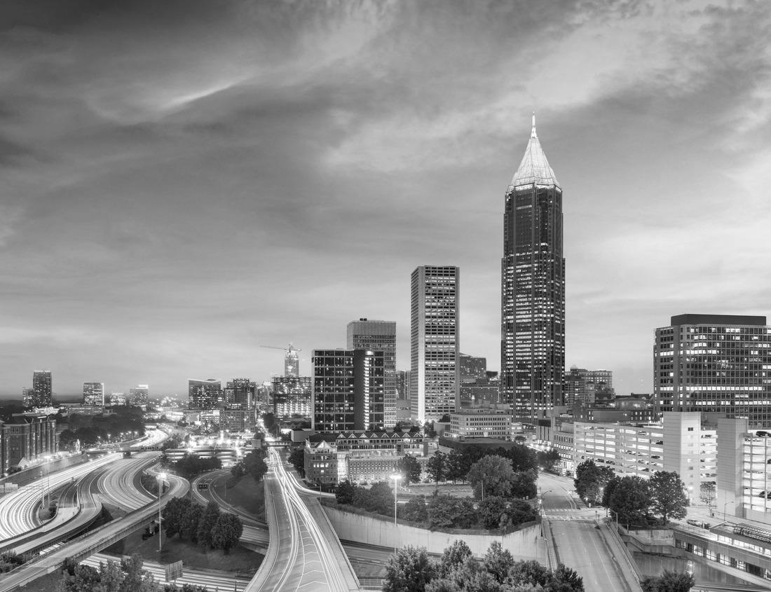 Noah Jigsaw Puzzle Toledo, Ohio - sunset seen accross Maumee River in black white 1000 pieces