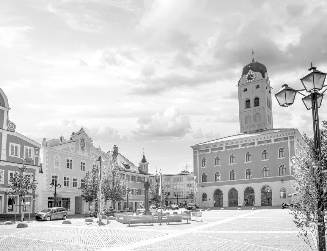 Noah Jigsaw Puzzle Denver Skyline West Side. Night in Colorado. Downtown Denver with the moon. United States in black white 1000 pieces
