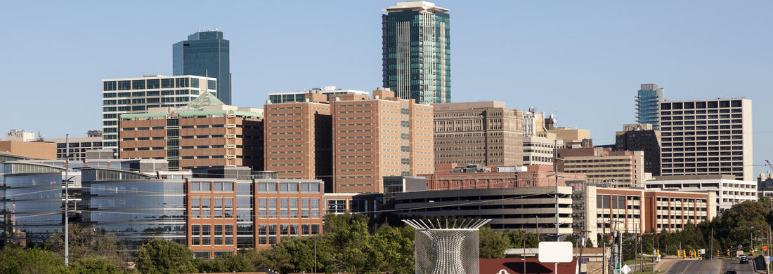 the Fort Worth Downtown. Texas, United States 1000pc Panoramic Puzzle