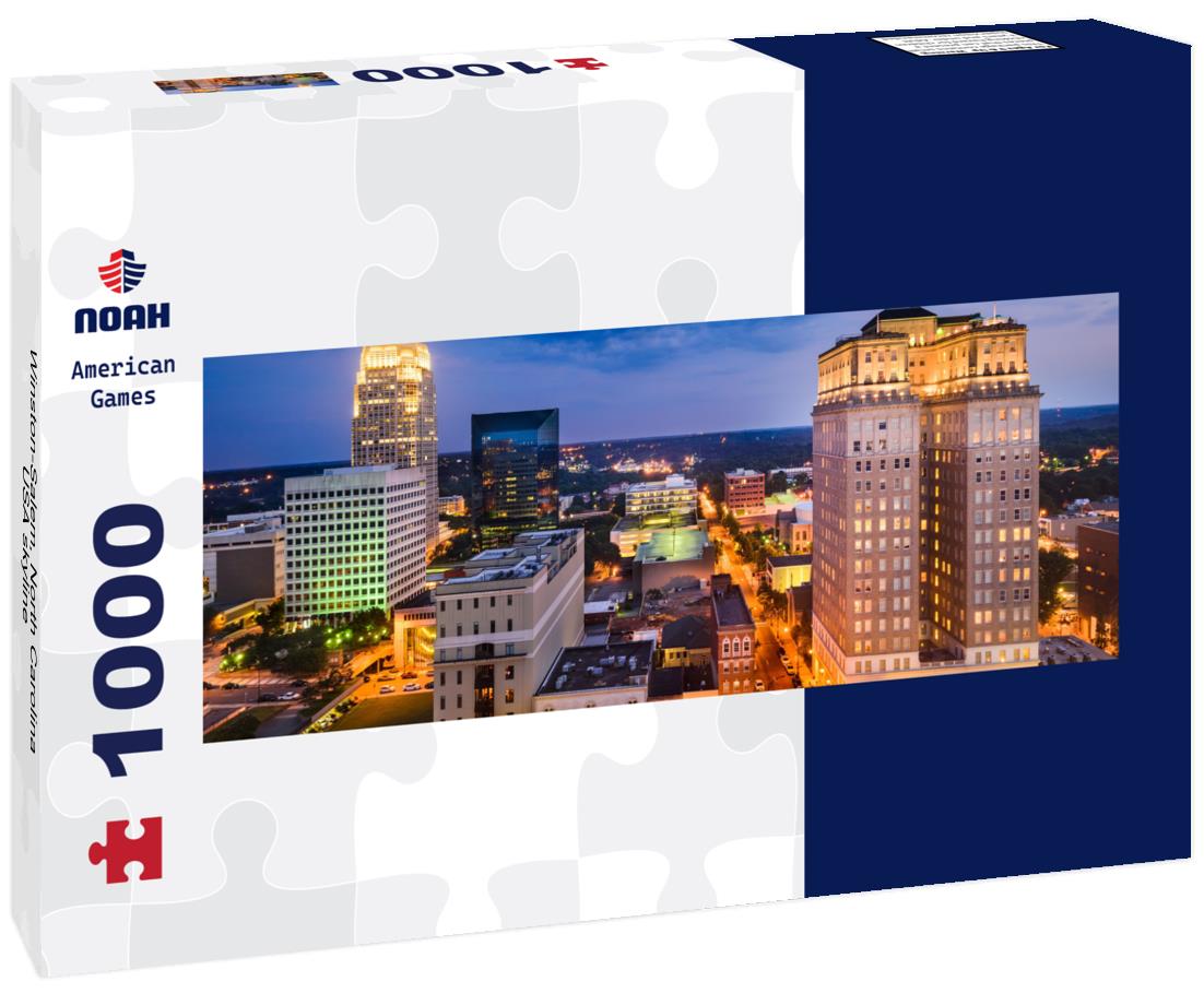 Winston-Salem, North Carolina, USA skyline 1000pc Panoramic Puzzle
