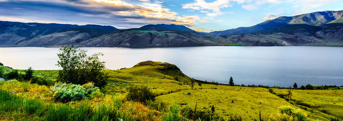 Noah Jigsaw Puzzle Sunset over Kamloops Lake along the Trans Canada Highway in British Columbia, Canada panorama 1000 pieces