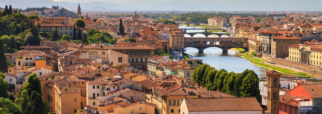Noah Jigsaw Puzzle Beautiful cityscape of Firenze (Florence), Italy, with the bridges over the Arno river panorama 1000 pieces