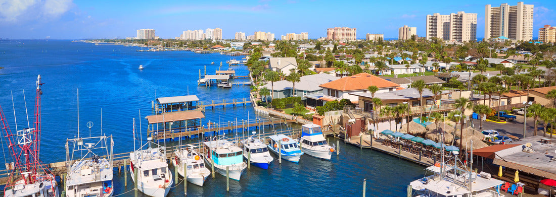 Noah Jigsaw Puzzle Daytona Beach in Florida aerial at Port Orange marina of USA panorama 1000 pieces