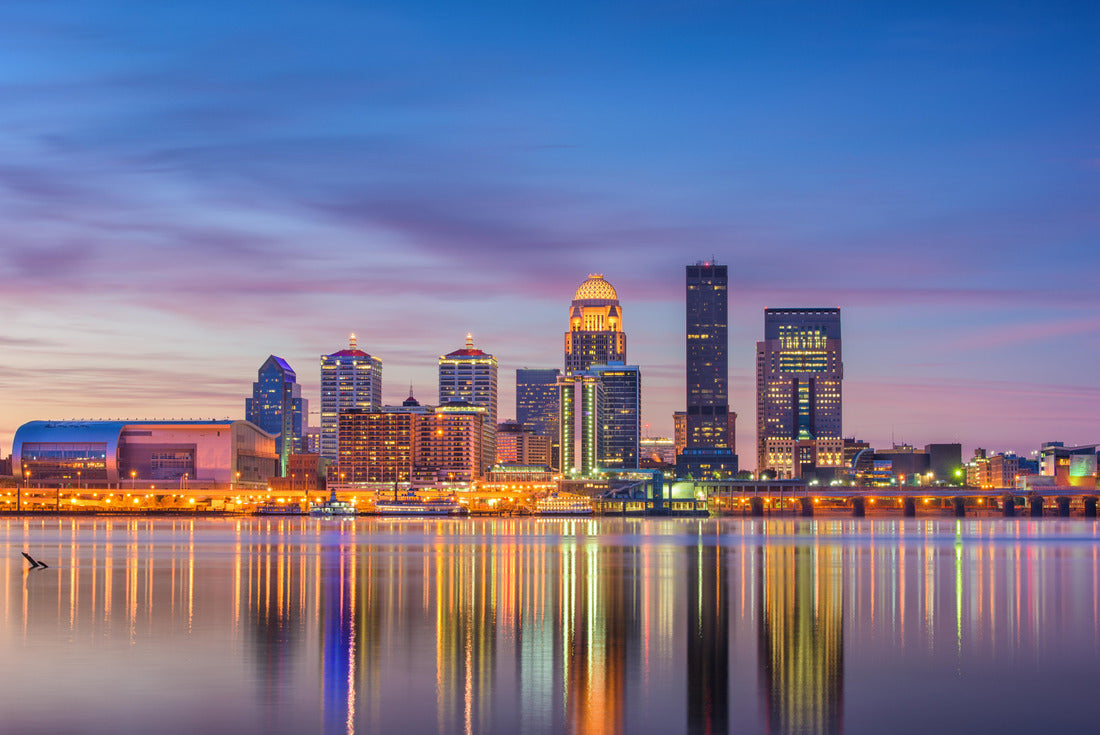Noah Jigsaw Puzzle Louisville, Kentucky, USA downtown skyline at the river at dusk 2000 pieces