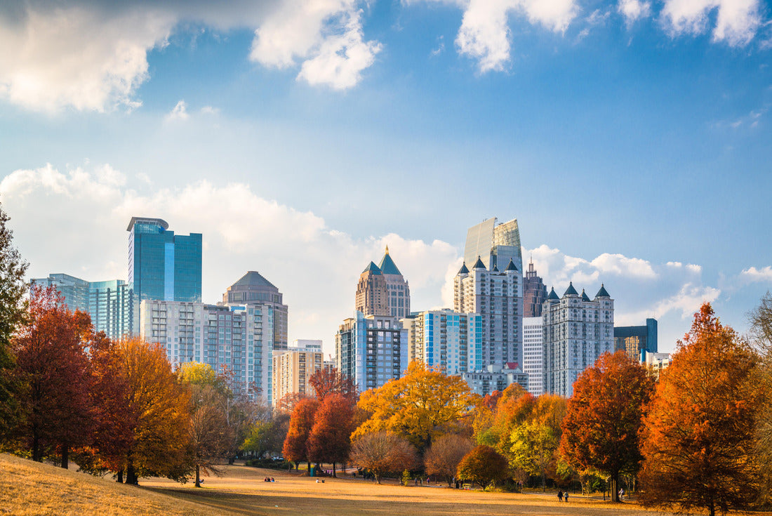 Noah Jigsaw Puzzle Atlanta, Georgia, USA midtown skyline from Piedmont Park in autumn 2000 pieces