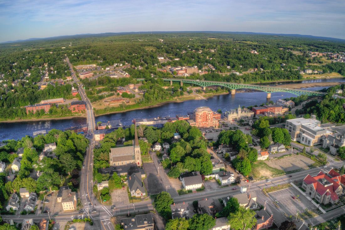 Noah Jigsaw Puzzle Augusta is the Capital of Maine. Aerial View taken from Drone in Summer 2000 pieces