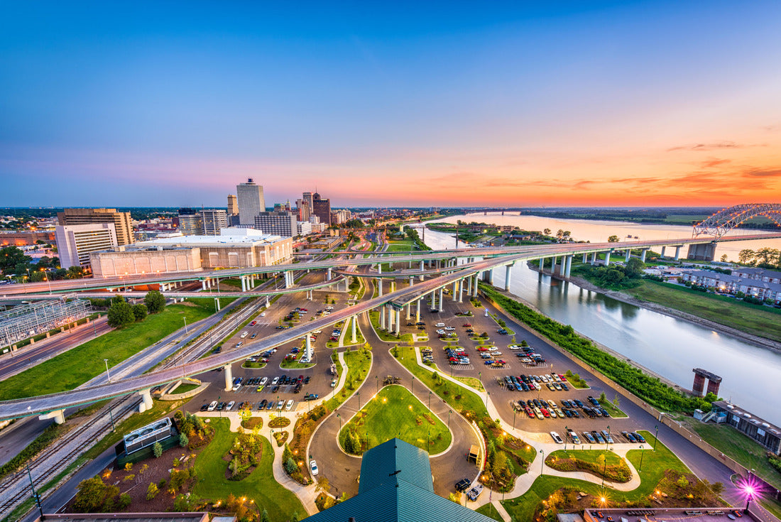 Noah Jigsaw Puzzle Memphis, Tennessee, USA aerial skyline view with downtown and Mud Island 2000 pieces