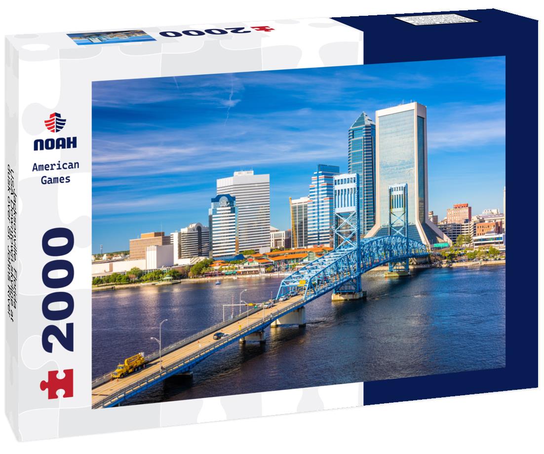 Noah Jigsaw Puzzle Jacksonville, Florida, USA Downtown skyline at dusk over St. Johns River 2000 pieces