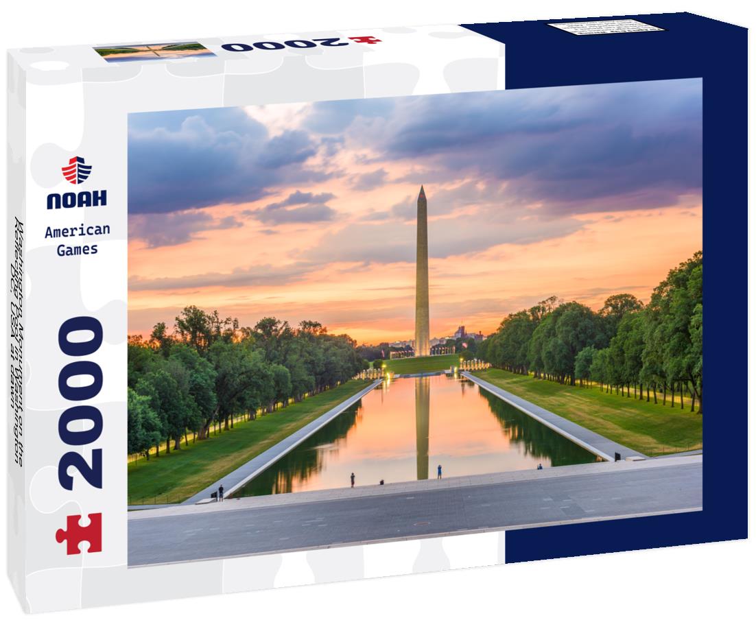 Noah Jigsaw Puzzle Washington Monument on the Reflecting Pool in Washington, DC, USA at dawn 2000 pieces