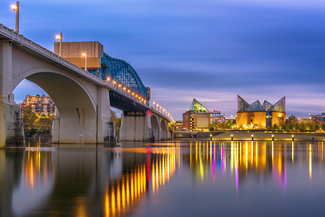 Noah Jigsaw Puzzle Chattanooga, Tennessee, USA downtown skyline on the Tennessee River at dusk 2000 pieces
