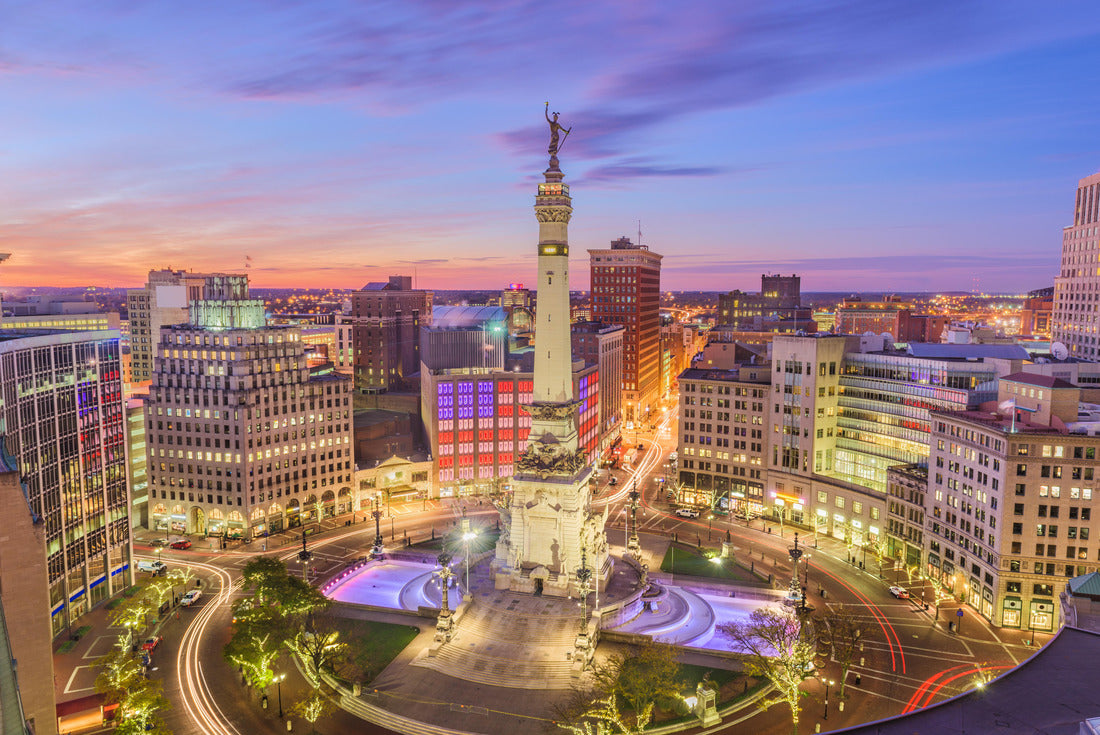 Noah Jigsaw Puzzle Indianapolis, Indiana, USA skyline over Soliders' and Sailors' Monument at dusk 2000 pieces