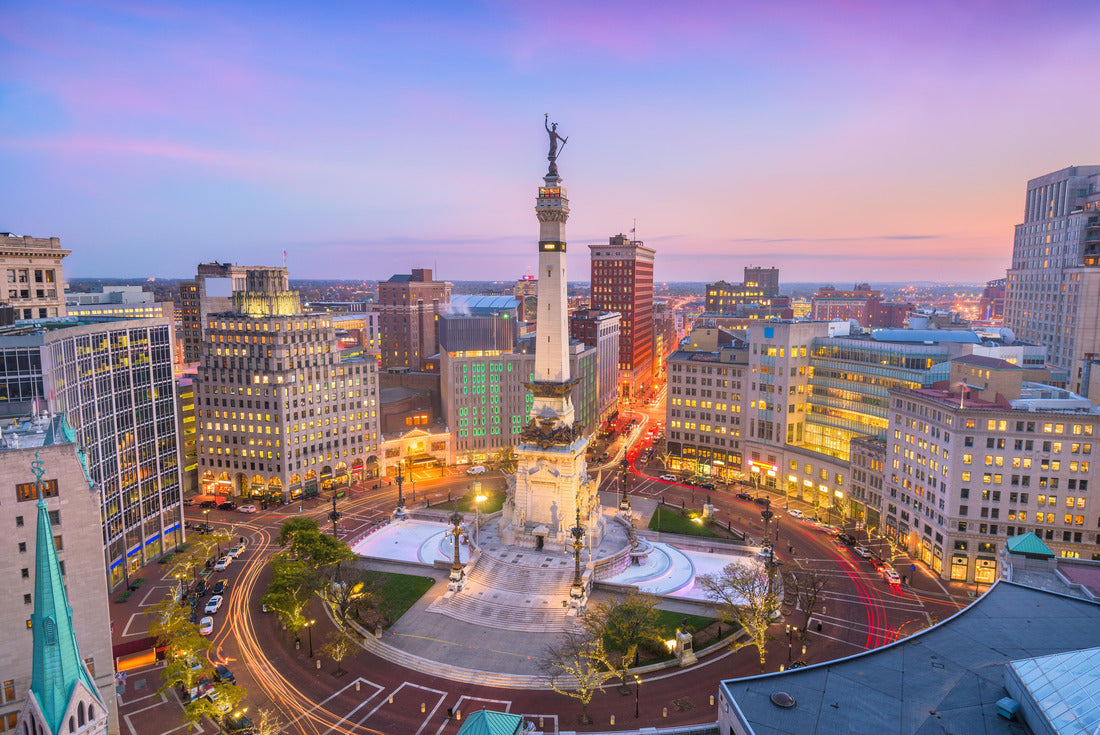 Noah Jigsaw Puzzle Indianapolis, Indiana, USA skyline over Soliders' and Sailors' Monument at dusk 2000 pieces