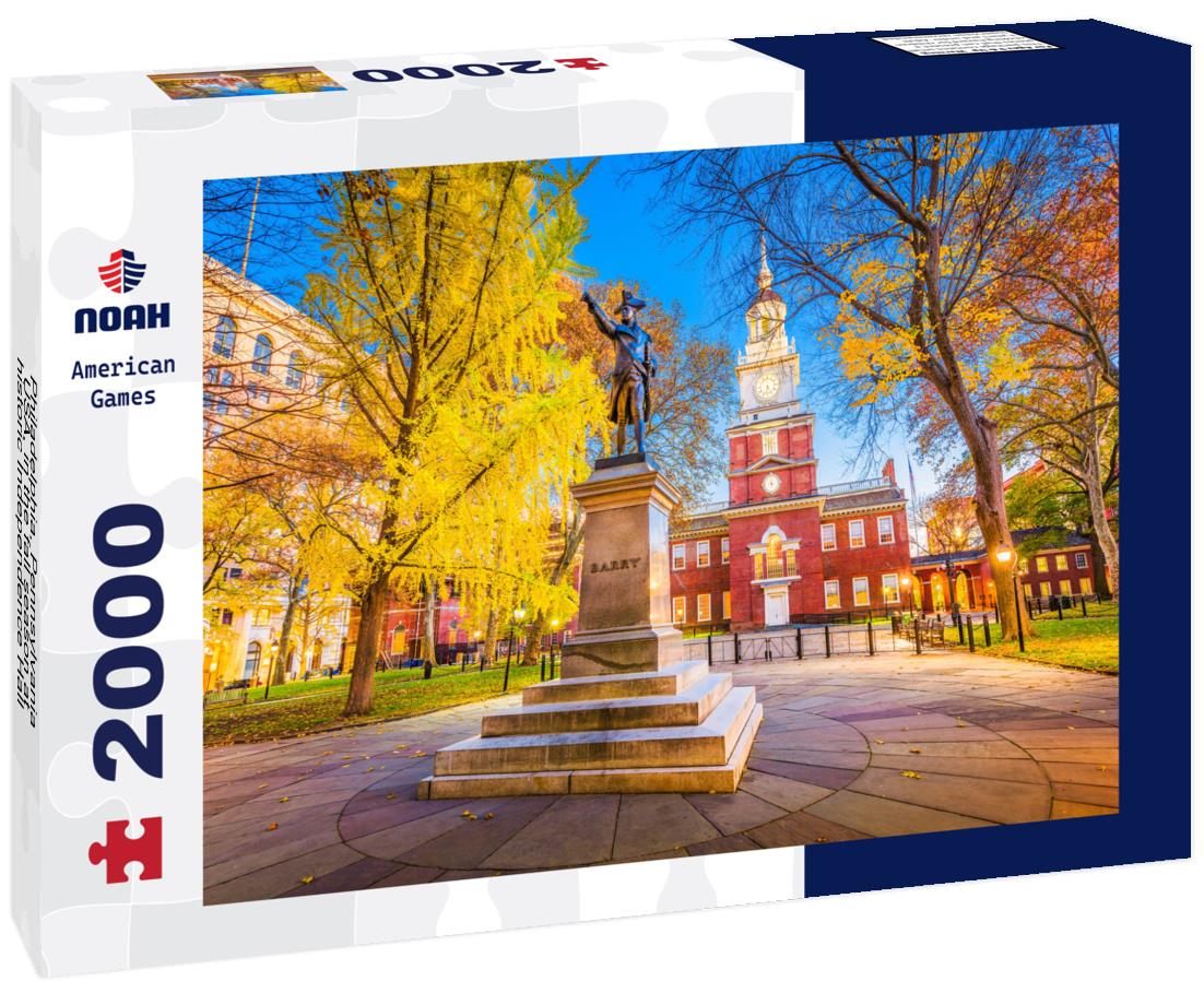 Noah Jigsaw Puzzle Philadelphia, Pennsylvania, USA, in the fall season at historic Independence Hall 2000 pieces