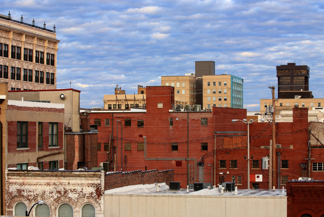 Noah Jigsaw Puzzle The buildings are illuminated before sunrise in the urban core of Buffalo New York 2000 pieces