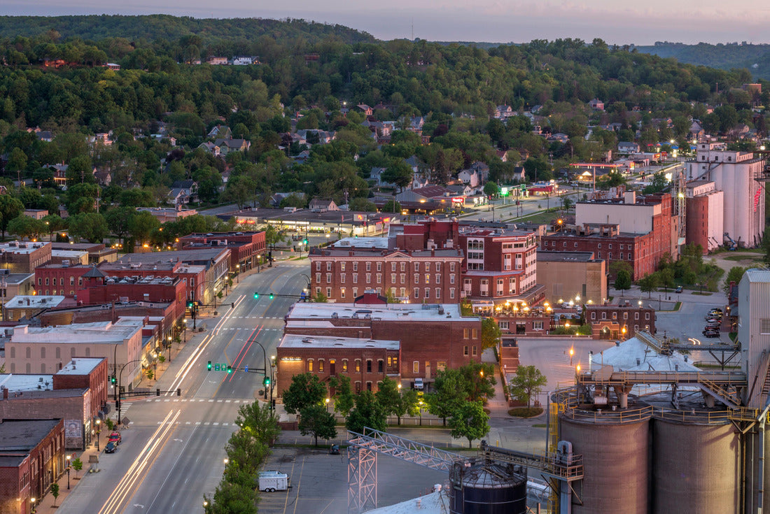 Noah Jigsaw Puzzle A Fisheye View of a Dramatic Spring Sunset over the Mississippi River and Rural Red Wing, Minnesota 2000 pieces