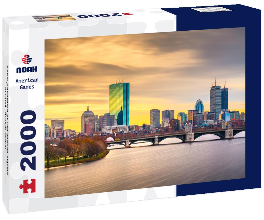 Noah Jigsaw Puzzle Aerial panorama of Providence skyline at dusk, Rhode Island 2000 pieces