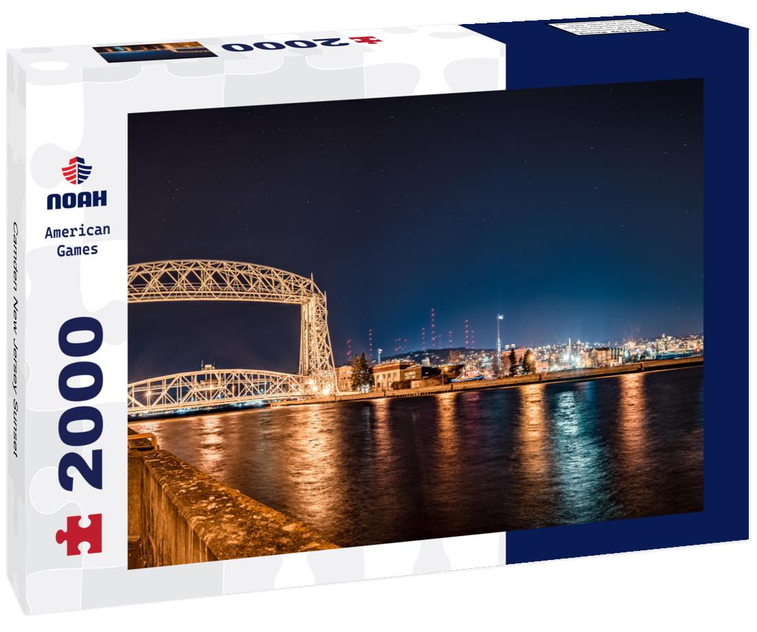 Noah Jigsaw Puzzle Camden New Jersey Sunset 2000 pieces