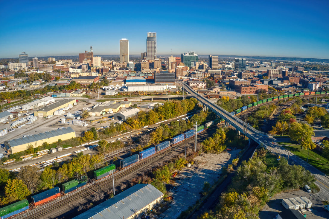 Noah Jigsaw Puzzle Downtown Omaha, Nebraska in Autumn 2000 pieces