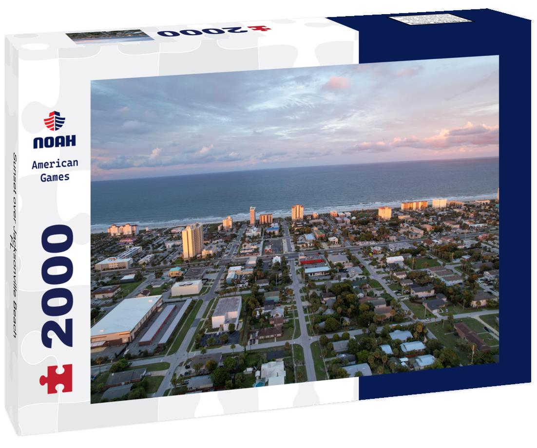 Noah Jigsaw Puzzle Sunset over Jacksonville Beach, FL 2000 pieces