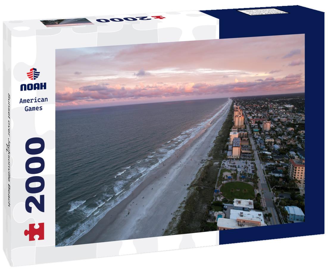 Noah Jigsaw Puzzle Sunset over Jacksonville Beach, FL 2000 pieces