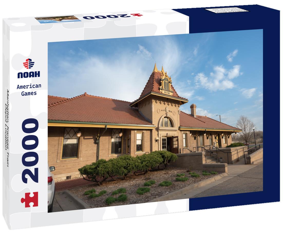 Noah Jigsaw Puzzle Manhattan, Kansas Train Depot Location 2000 pieces