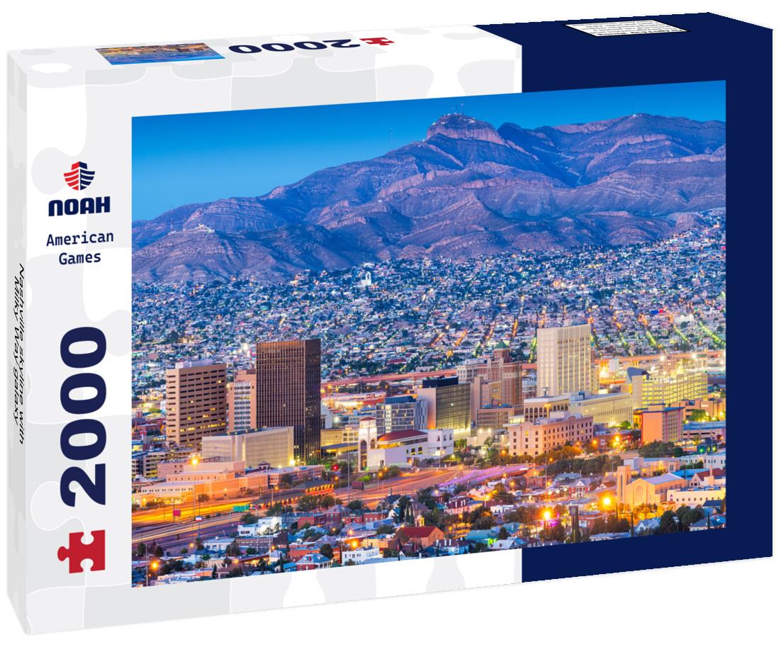 Noah Jigsaw Puzzle Nashville skyline with Milky Way galaxy 2000 pieces