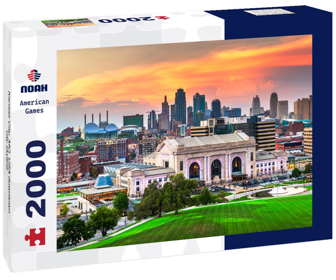 Noah Jigsaw Puzzle Kansas City, MO, USA downtown city skyline 2000 pieces