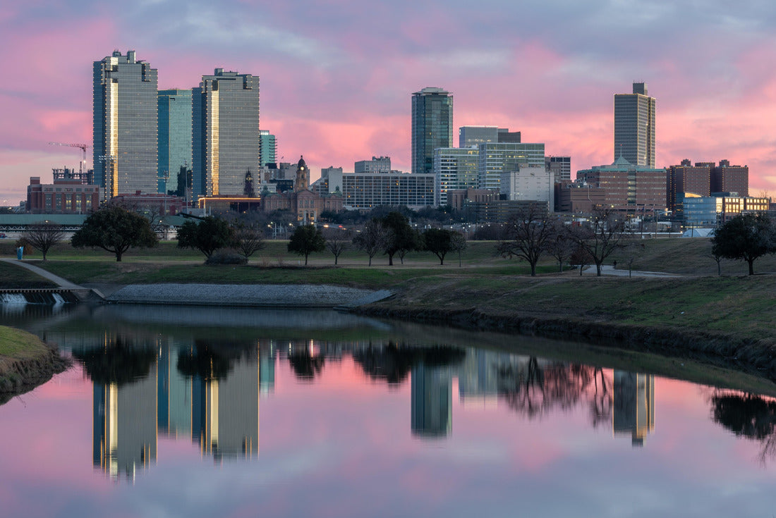 Noah Jigsaw Puzzle The skyline of Fort Worth, Texas at sunset 2000 pieces